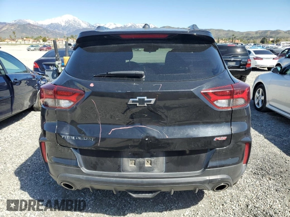 2022 Chevrolet TrailBlazer RS with VIN KL79MTSL2NB041386, listed as a Copart auction lot 49811945 with 262,120 mi miles and Salvage Title. Bid and sale history available at carsss.com. Image 6.