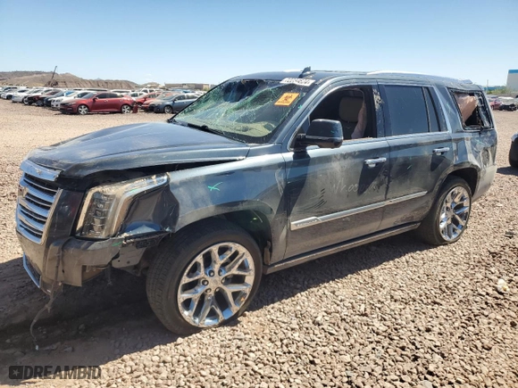 2019 Cadillac Escalade Platinum with VIN 1GYS4DKJ0KR307851, listed as a Copart auction lot 72234674 with 0 mi miles and Salvage Title. Bid and sale history available at carsss.com. Image 1.