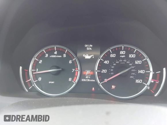 2018 Acura TLX w/A-SPEC Pkg with VIN 19UUB3F61JA000384, listed as a IAAI auction lot 41452595 with 36,139 mi miles. Bid and sale history available at carsss.com. Image 7.