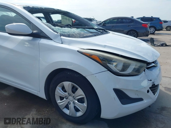 2016 Hyundai Elantra SE with VIN 5NPDH4AEXGH726523, listed as a IAAI auction lot 42648121 with 109,382 mi miles and . Bid and sale history available at DreamBid. Image 19.