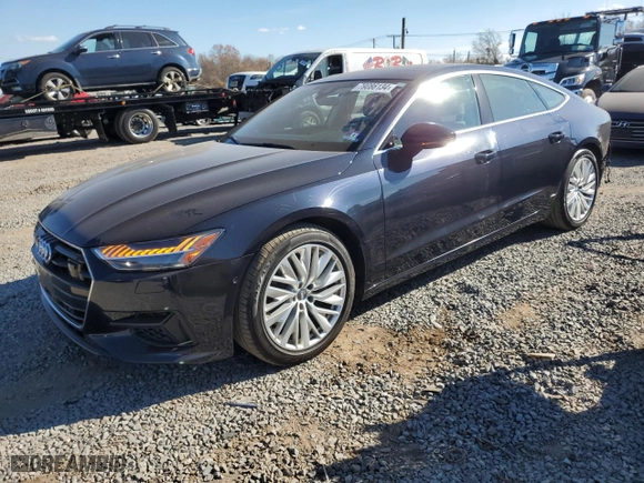 2019 Audi A7 Premium Plus with VIN WAUR2AF29KN085441, listed as a Copart auction lot 79086134 with 74,976 mi miles and Salvage Title. Bid and sale history available at carsss.com. Image 1.