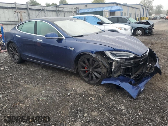 2016 Tesla Model S 90D with VIN 5YJSA1E48GF153079, listed as a Copart auction lot 74176874 with Not Provided miles and Salvage Title. Bid and sale history available at DreamBid. Image 4.