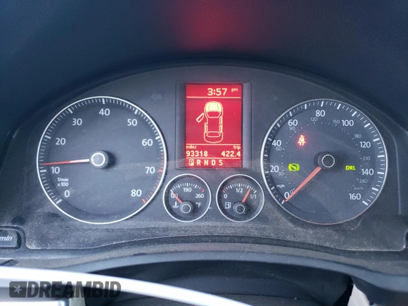 2007 Volkswagen Eos 3.2L with VIN WVWDB71F77V027135, listed as a Copart auction lot 81643084 with 93,318 mi miles and Salvage Title. Bid and sale history available at DreamBid. Image 9.