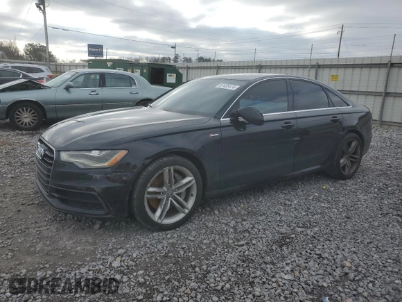 2013 Audi A6 3.0T Prestige with VIN WAUHGAFC9DN107009, listed as a Copart auction lot 87405474 with 124,171 mi miles and Salvage Title. Bid and sale history available at carsss.com. Image 1.