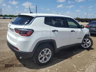 2025 Jeep Compass Sport with VIN 3C4NJDAN7ST529052, listed as a Copart auction lot 54128665 with 1,111 mi miles and Salvage title. Bid and sale history available at DreamBid. Image 3.