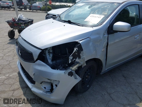 2020 Mitsubishi Mirage ES with VIN ML32F3FJ4LHF11148, listed as a IAAI auction lot 42816745 with 56,298 mi miles and . Bid and sale history available at DreamBid. Image 6.