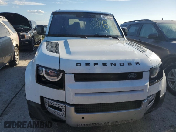 2021 Land Rover Defender with VIN SALEKERX3M2038595, listed as a Copart auction lot 75156244 with 42,974 mi miles and Salvage title. Bid and sale history available at DreamBid. Image 5.