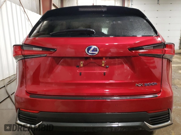 2021 Lexus NX 300h with VIN JTJGJRDZ3M2166206, listed as a Copart auction lot 51825955 with 11,399 mi miles and Salvage Title. Bid and sale history available at DreamBid. Image 6.