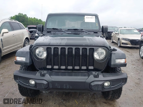 2021 Jeep Wrangler Unlimited Sport S with VIN 1C4HJXDN0MW678801, listed as a IAAI auction lot 42211815 with 96,849 mi miles and . Bid and sale history available at DreamBid. Image 12.