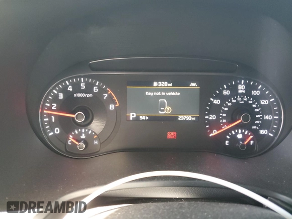 2021 Kia Soul Turbo with VIN KNDJ53AFXM7738279, listed as a Copart auction lot 77815624 with 23,793 mi miles and Salvage Title. Bid and sale history available at DreamBid. Image 9.
