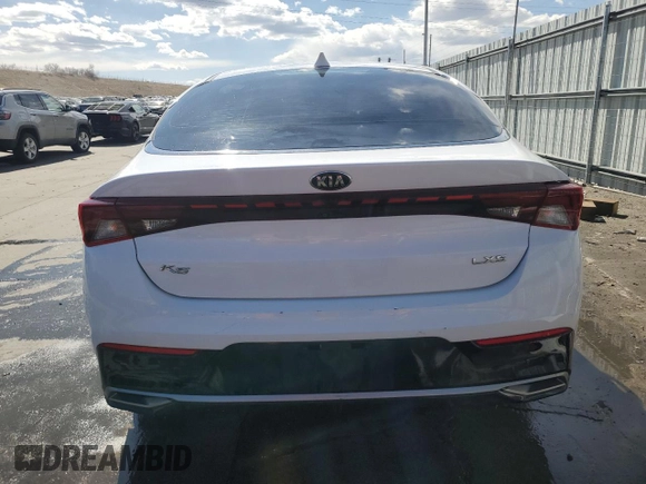 2021 Kia K5 LXS with VIN 5XXG14J28MG067324, listed as a Copart auction lot 48821935 with 87,032 mi miles and Salvage Title. Bid and sale history available at carsss.com. Image 6.