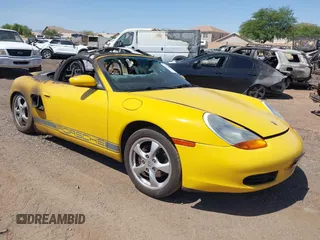 2002 Porsche Boxster with VIN WP0CA29852U624046, listed as a IAAI auction lot 42708070 with Not provided miles and . Bid and sale history available at DreamBid. Image 1.