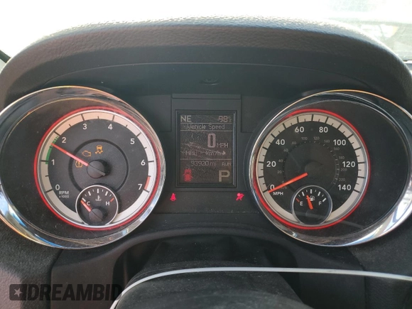 2013 Dodge Durango SXT with VIN 1C4RDHAG6DC659761, listed as a Copart auction lot 62268835 with 93,920 mi miles and Salvage title. Bid and sale history available at DreamBid. Image 9.