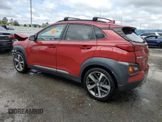 2021 Hyundai Kona Limited with VIN KM8K33A51MU731249, listed as a Copart auction lot 46894595 with 94,427 mi miles and Non Repairable. Bid and sale history available at carsss.com. Image 2.