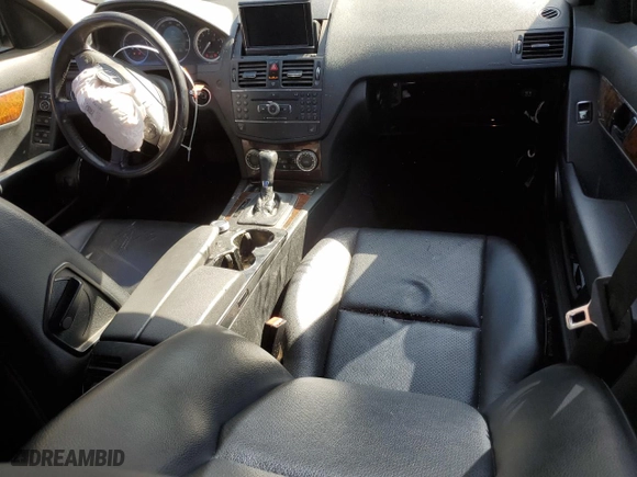 2008 Mercedes-Benz C-Class 3.0L Sport with VIN WDDGF54X28F090008, listed as a Copart auction lot 46546195 with 273,141 mi miles and Salvage Title. Bid and sale history available at carsss.com. Image 8.