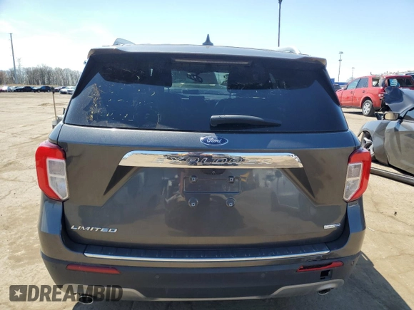2020 Ford Explorer Limited with VIN 1FMSK8FH9LGB95358, listed as a Copart auction lot 54142345 with 114,135 mi miles and Clean Title. Bid and sale history available at carsss.com. Image 6.