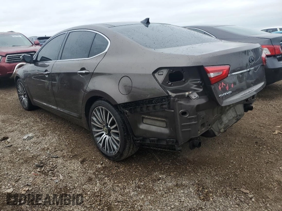 2014 Kia Cadenza Premium with VIN KNALN4D7XE5128265, listed as a Copart auction lot 65927464 with 99,127 mi miles and Salvage Title. Bid and sale history available at carsss.com. Image 2.