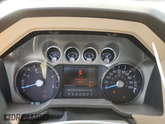 2013 Ford F-250 XL with VIN 1FT7W2BT3DEA28724, listed as a Copart auction lot 47623275 with 128,769 mi miles and Salvage title. Bid and sale history available at DreamBid. Image 9.