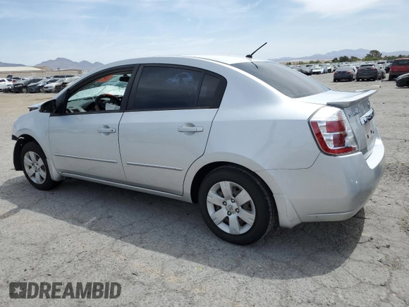 2012 Nissan Sentra S with VIN 3N1AB6AP5CL772873, listed as a Copart auction lot 58521585 with Not provided miles and Salvage title. Bid and sale history available at DreamBid. Image 2.