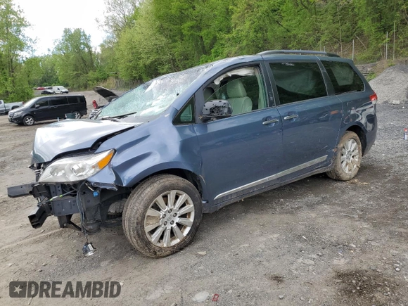 2014 Toyota Sienna Limited with VIN 5TDDK3DC0ES074864, listed as a Copart auction lot 55680115 with Not provided miles and Salvage title. Bid and sale history available at DreamBid. Image 1.