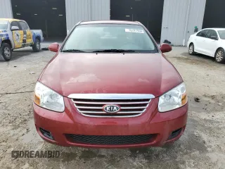 2007 Kia Spectra EX with VIN KNAFE121775427693, listed as a Copart auction lot 76727994 with 100,197 mi miles and Salvage Title. Bid and sale history available at carsss.com. Image 5.