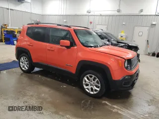 2018 Jeep Renegade Latitude with VIN ZACCJBBB3JPH01860, listed as a Copart auction lot 46614685 with 67,118 mi miles and Salvage title. Bid and sale history available at DreamBid. Image 4.