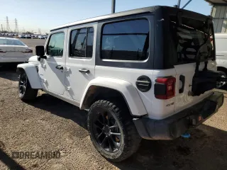 2023 Jeep Wrangler Sahara with VIN 1C4JJXP66PW642489, listed as a Copart auction lot 63671805 with Not provided miles and Clean title. Bid and sale history available at DreamBid. Image 2.