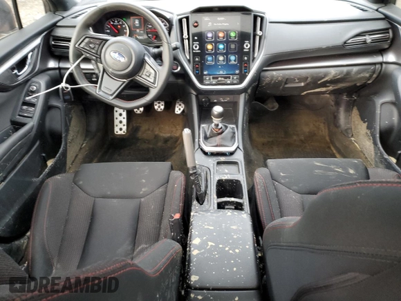 2022 Subaru WRX Premium with VIN JF1VBAF69N9025733, listed as a Copart auction lot 45037225 with 14,791 mi miles and Salvage title. Bid and sale history available at DreamBid. Image 8.