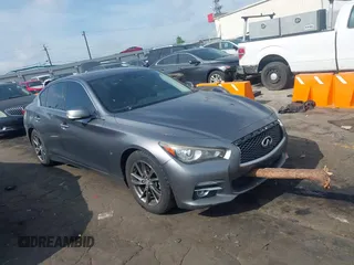 2014 Infiniti Q50 Premium z VIN JN1BV7AP2EM688259, wystawiony jako IAAI lot #42149158 z przebiegiem 252 078 mil mil oraz . Historia ofert i sprzedaży dostępna na DreamBid. Obrazek 1.
