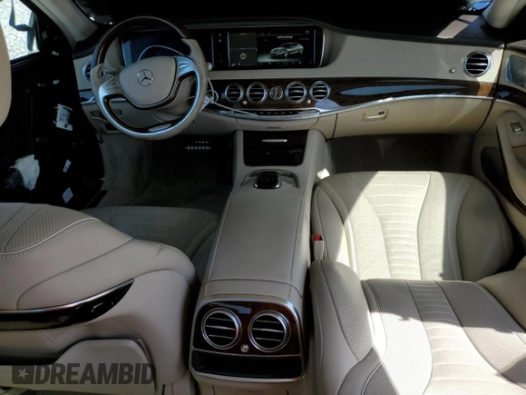 2015 Mercedes-Benz S 550 with VIN WDDUG8CB0FA175088, listed as a Copart auction lot 53629325 with 44,873 mi miles and Salvage Title. Bid and sale history available at carsss.com. Image 8.