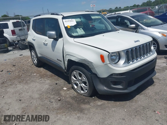 2018 Jeep Renegade Limited with VIN ZACCJADB8JPJ06197, listed as a IAAI auction lot 42253022 with 87,494 mi miles and . Bid and sale history available at DreamBid. Image 1.