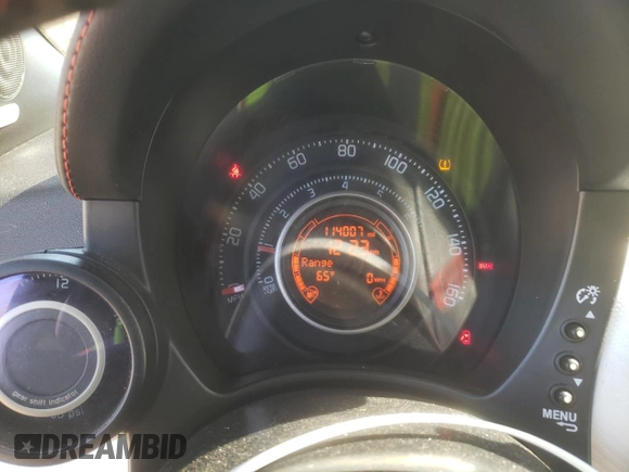 2013 FIAT 500 Abarth with VIN 3C3CFFJH1DT645322, listed as a Copart auction lot 42816075 with 114,007 mi miles and Salvage Title. Bid and sale history available at carsss.com. Image 9.
