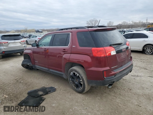 2017 GMC Terrain SLT z VIN 2GKFLUE38H6199530, wystawiony jako Copart lot #47849835 z przebiegiem 150 640 mil mil oraz Szkoda całkowita • Salvage title. Historia ofert i sprzedaży dostępna na DreamBid. Obrazek 2.