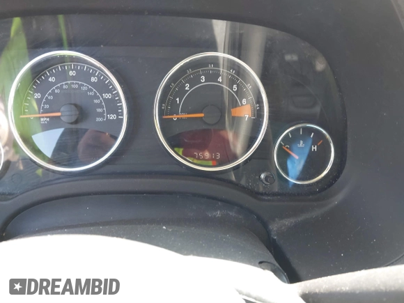 2014 Jeep Compass Latitude with VIN 1C4NJDEBXED551427, listed as a IAAI auction lot 41863047 with 75,913 mi miles. Bid and sale history available at carsss.com. Image 7.