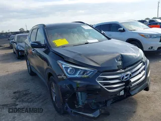 2018 Hyundai Santa Fe 2.4L with VIN 5XYZU3LB7JG524994, listed as a IAAI auction lot 42445953 with 146,694 mi miles and . Bid and sale history available at DreamBid. Image 1.