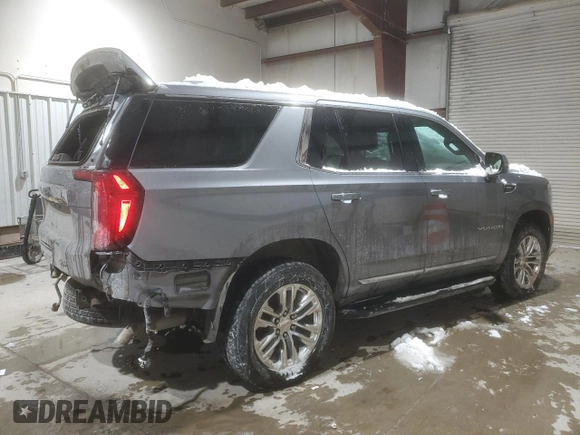 2021 GMC Yukon SLT with VIN 1GKS2BKD8MR414972, listed as a Copart auction lot 45839925 with 68,359 mi miles and Salvage Title. Bid and sale history available at carsss.com. Image 3.