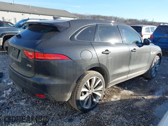2017 Jaguar F-Pace 35t R-Sport with VIN SADCL2BV5HA894161, listed as a IAAI auction lot 41452763 with 57,281 mi miles and . Bid and sale history available at DreamBid. Image 4.