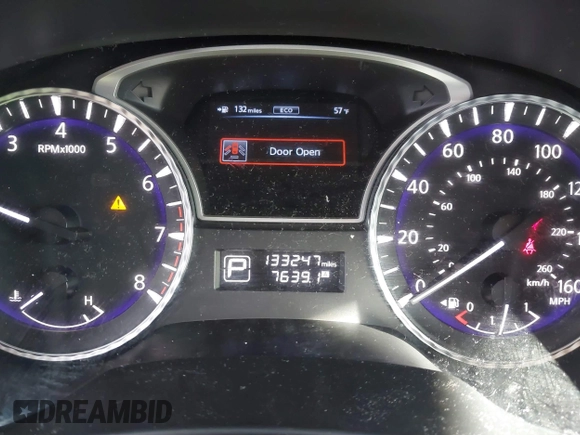 2013 Infiniti JX35 with VIN 5N1AL0MM0DC324641, listed as a IAAI auction lot 41309512 with 133,247 mi miles. Bid and sale history available at carsss.com. Image 7.