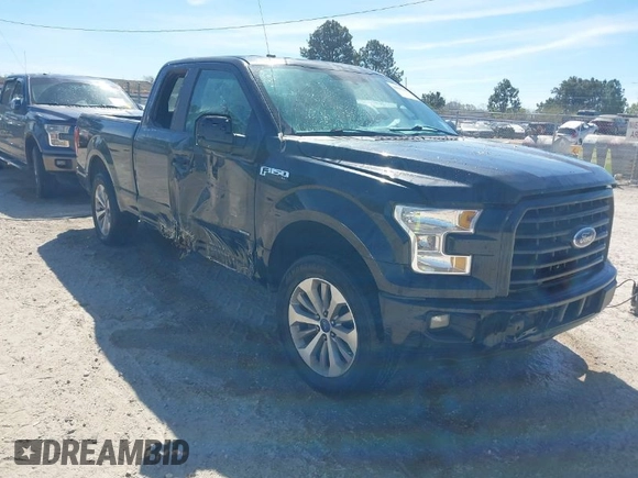 2017 Ford F-150 XL with VIN 1FTEX1CP2HKD38323, listed as a IAAI auction lot 41806646 with 280,411 mi miles. Bid and sale history available at carsss.com. Image 1.