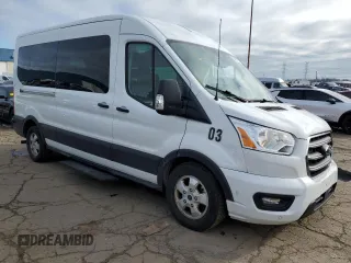 2020 Ford Transit Passenger XL with VIN 1FBAX2CG0LKA66498, listed as a Copart auction lot 82969724 with 94,500 mi miles and Salvage Title. Bid and sale history available at DreamBid. Image 4.