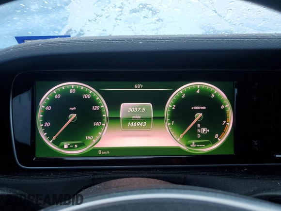 2014 Mercedes-Benz S with VIN WDDUG8CB8EA006340, listed as a Copart auction lot 68927354 with 146,943 mi miles and Salvage Title. Bid and sale history available at carsss.com. Image 9.