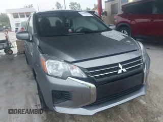 2023 Mitsubishi Mirage G4 ES with VIN ML32FUFJ6PHF01961, listed as a IAAI auction lot 41408349 with 23,090 mi miles. Bid and sale history available at carsss.com. Image 1.