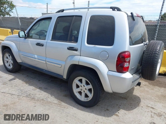 2006 Jeep Liberty Limited with VIN 1J4GK58KX6W221472, listed as a IAAI auction lot 42795155 with 186,972 mi miles and . Bid and sale history available at DreamBid. Image 3.