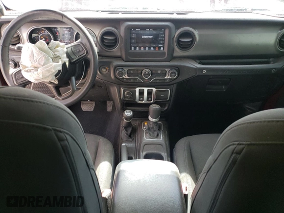 2021 Jeep Wrangler Sport S with VIN 1C4HJXAG8MW817482, listed as a Copart auction lot 47431485 with 29,775 mi miles and Salvage Title. Bid and sale history available at DreamBid. Image 8.