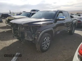 2024 Toyota Tundra 1794 Edition with VIN 5TFMA5DBXRX188084, listed as a Copart auction lot 49468325 with 34,373 mi miles and Salvage title. Bid and sale history available at DreamBid. Image 1.