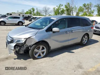 2020 Honda Odyssey EX-L z VIN 5FNRL6H79LB032826, wystawiony jako Copart lot #53732395 z przebiegiem 65 365 mil mil oraz Szkoda całkowita • Salvage title. Historia ofert i sprzedaży dostępna na DreamBid. Obrazek 1.