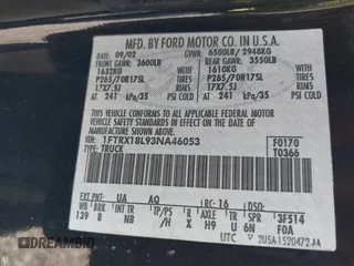 2003 Ford F-150 XL with VIN 1FTRX18L93NA46053, listed as a IAAI auction lot 42003621 with 237,000 mi miles. Bid and sale history available at carsss.com. Image 9.