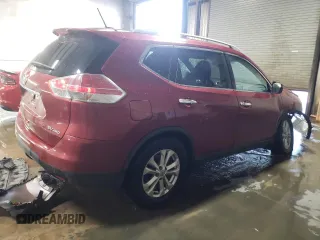 2016 Nissan Rogue SV with VIN KNMAT2MV6GP689816, listed as a Copart auction lot 42986025 with 49,300 mi miles and Salvage Title. Bid and sale history available at carsss.com. Image 3.