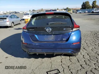 2021 Nissan LEAF SV Plus with VIN 1N4BZ1CV3MC551268, listed as a Copart auction lot 79765144 with 39,592 mi miles and Salvage title. Bid and sale history available at DreamBid. Image 6.