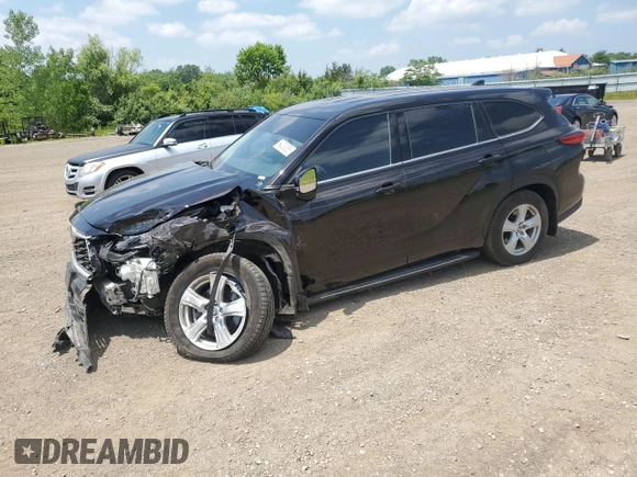 2020 Toyota Highlander L with VIN 5TDCZRBH3LS001963, listed as a Copart auction lot 64033055 with 44,918 mi miles and Salvage title. Bid and sale history available at DreamBid. Image 1.